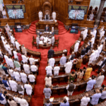 राज्यसभा चुनाव 2026 के दौरान संसद के उच्च सदन का दृश्य