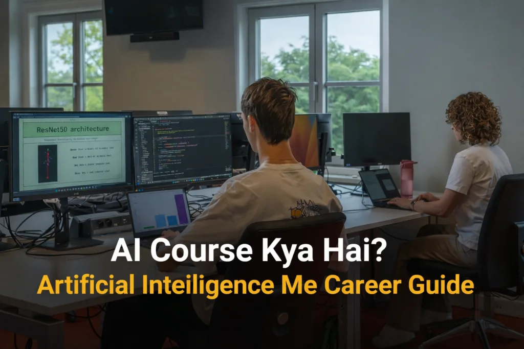 AI Course Kya Hai Artificial Intelligence Career Guide Coding Students Working on AI Programming