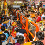Chaitra Navratri 2026 temple crowd devotees puja darshan India