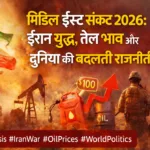 मिडिल ईस्ट संकट 2026: ईरान युद्ध, तेल कीमतें और दुनिया की बदलती राजनीति