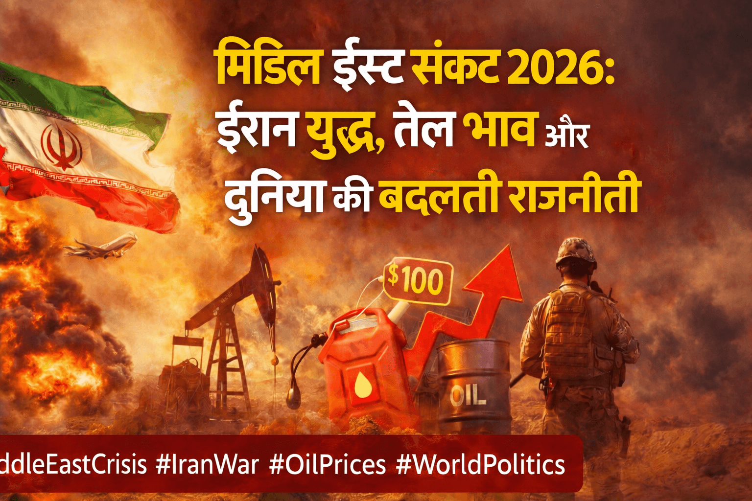 मिडिल ईस्ट संकट 2026: ईरान युद्ध, तेल कीमतें और दुनिया की बदलती राजनीति