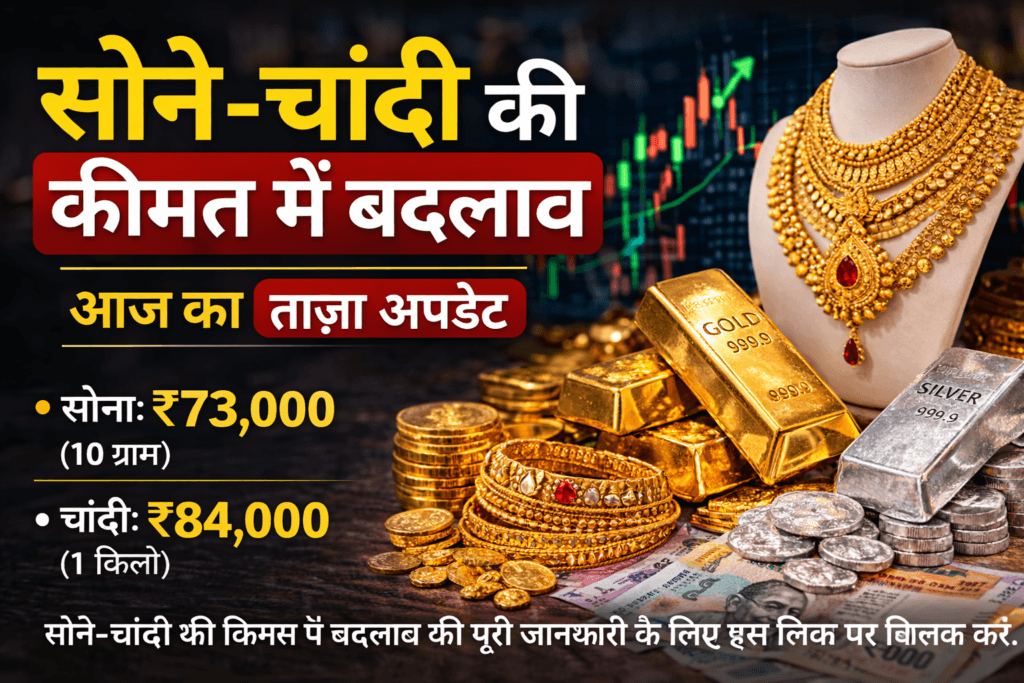 सोने-चांदी की कीमत में बदलाव आज का ताजा अपडेट